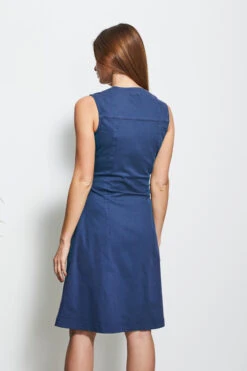 Indigo Blue Button Front Sleeveless Denim Dress -CHAUz Clothing Shop 2020 03 18 sosandar ecom shot 44 s20ddo50dm001w 38103