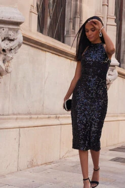 Black Sequin Halter Neck WOW Dress -CHAUz Clothing Shop 42d3cba3c03224be6be06fc98ffb3de2b51510d4 1