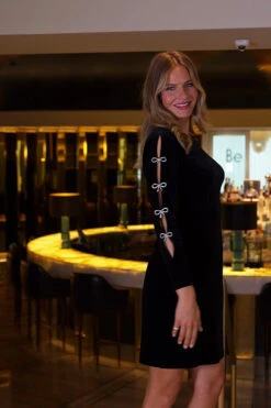 Black Premium Velvet Diamante Bow Sleeve Detail Dress 15 Black Premium Velvet Diamante Bow Sleeve Detail Dress -CHAUz Clothing Shop 67dc30f2aa6ab6b69c92353c1a612d465ab14215