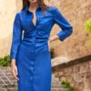 Cobalt Blue Faux Leather Popper Front Dress -CHAUz Clothing Shop web 08 s22dp008be0001.09 s22ow015bkwe01 082