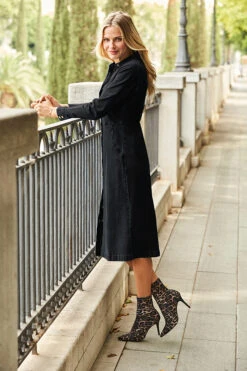 Black Denim Button Front Midi Dress 11 Black Denim Button Front Midi Dress -CHAUz Clothing Shop web 18 a21dd001 090 black rt