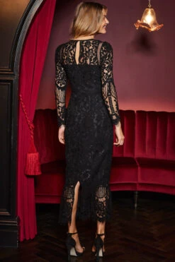 Black Luxe Lace Pencil Dress 9 Black Luxe Lace Pencil Dress -CHAUz Clothing Shop web 2309 218 a23dw030bk0001 218 094