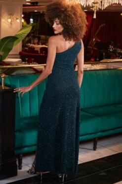 Emerald Green Sparkle One Shoulder Maxi Dress -CHAUz Clothing Shop web 2309 240 a23dj027gn0001 240 258 rt