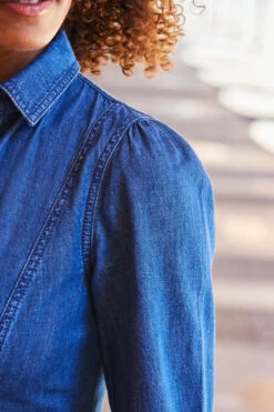 Mid Blue Popper Front Belted Denim Midi Dress -CHAUz Clothing Shop web 97 a22dd001be0010 040