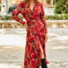Red Multi Print Midi Shirt Dress -CHAUz Clothing Shop web rt 71 a21dw038rd0017 128